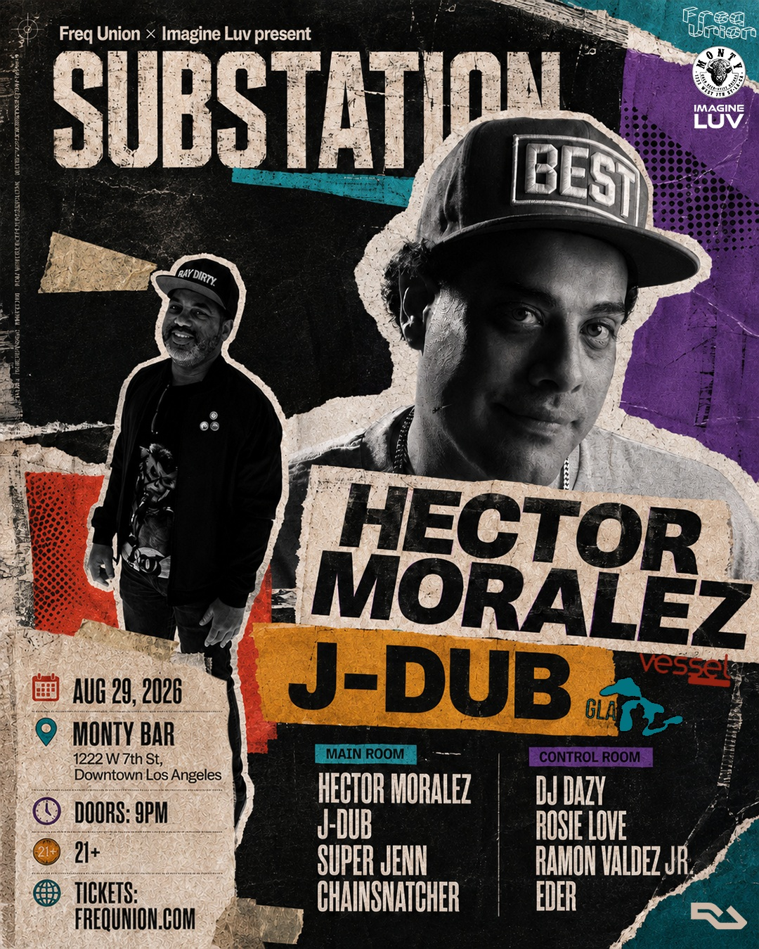 Substation — Hector Moralez & J-Dub — Aug 29, 2026 — Monty Bar